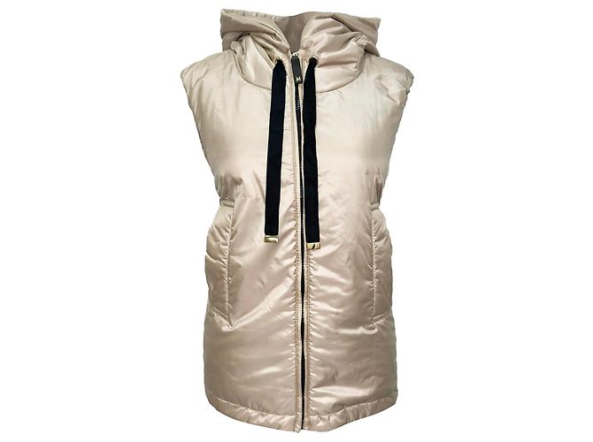 Max Mara Steppweste in Beige Polyester