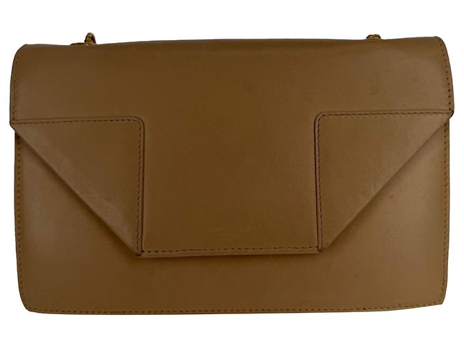 Bolsa tiracolo Betty da Saint Laurent em couro bege