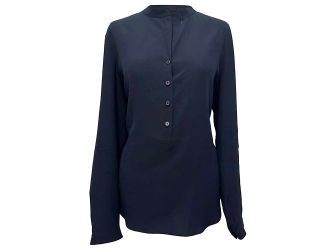 Stella Mc Cartney Camicia a maniche lunghe Stella McCartney in seta blu navy