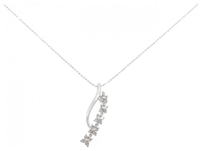 Autre Marque Collana con Diamanti Au750 Argento