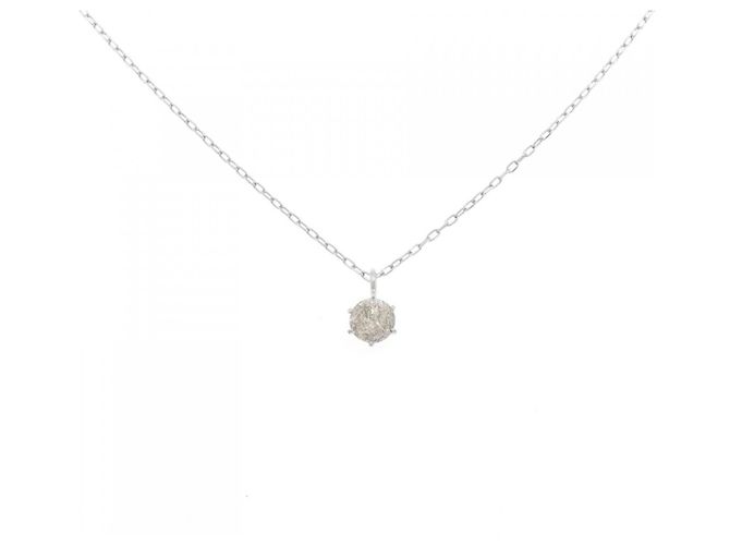 Autre Marque Collana in platino e diamanti Argento