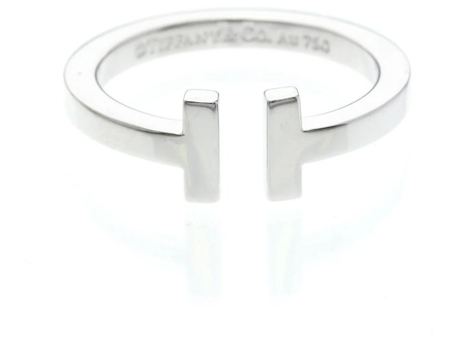 Tiffany & Co. T Square 18K Weißgold Silber
