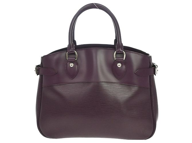 Tote Louis Vuitton Passy em couro Epi PM Roxo