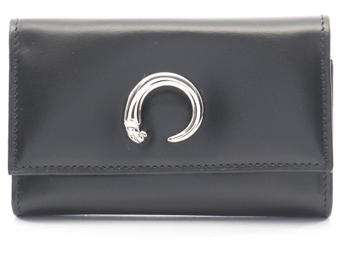 Cartier Panthère Black Leather Key Case