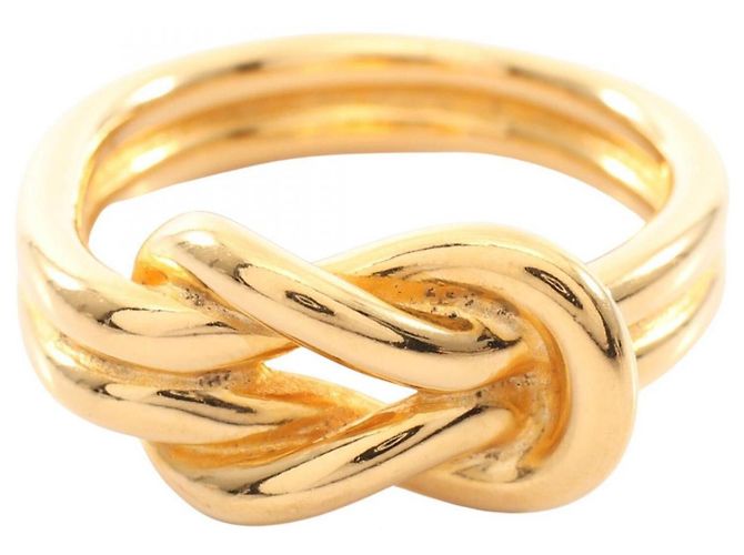 Ring Hermès Anel para lenço Atame Hermes em tom dourado