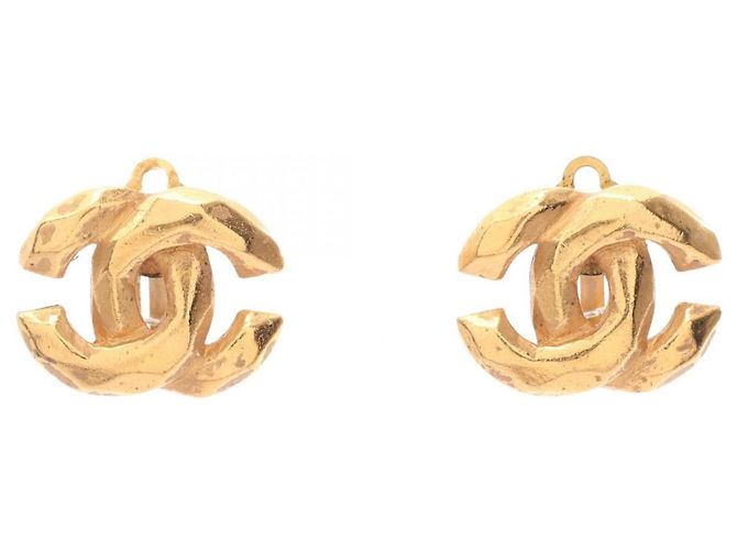 Orecchini a clip placcati in oro Chanel D'oro