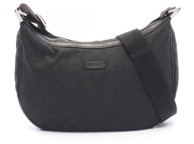 Borsa a Spalla Gucci GG Canvas Nero