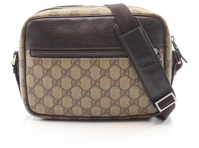 Borsa a Spalla Gucci GG Plus Marrone Beige