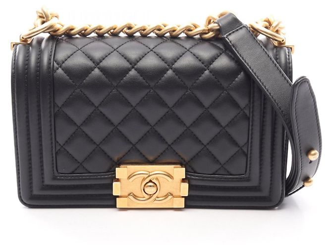 Le Boy Bolsa de ombro Chanel Boy Small Preto