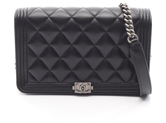 Borsa a Spalla Chanel Boy Matelassé Nero