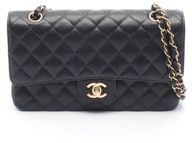 Borsa a tracolla Chanel Matelassé Double Flap Nero