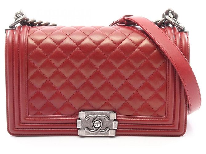 Le Boy Bolsa de Ombro Chanel Boy em Bordeaux