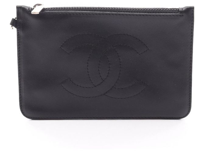 Chanel Coco Mark Handtasche Pouch Schwarz
