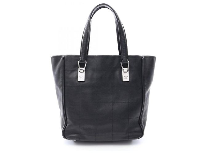 Borsa Tote Chanel Chocolate Bar Nero