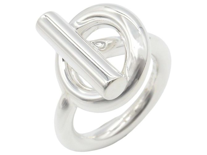 Hermès Hermes Echappé MM Silberner Bandring 