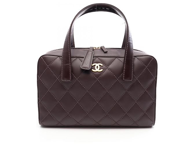 Bolsa Chanel Wild Stitch em Bordeaux
