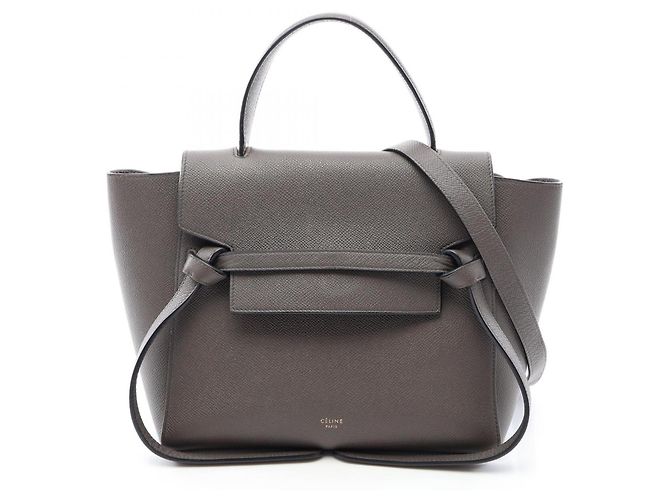 Céline Bolsa 2-Way Celine Belt Bag Micro Marrom