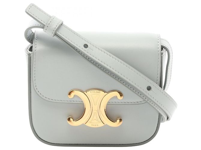 Céline Bolsa de Ombro Celine Mini Claude Azul