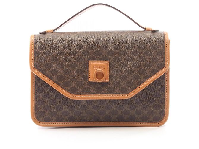 Céline Bolsa Celine Macadam Marrom