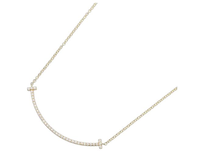 Collana T Smile Small con diamante Tiffany & Co. D'oro