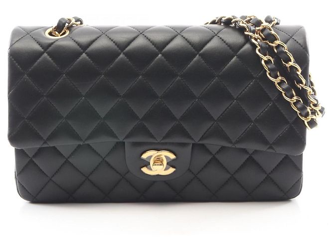 Borsa a Spalla Chanel Matelassé Double Flap Nero