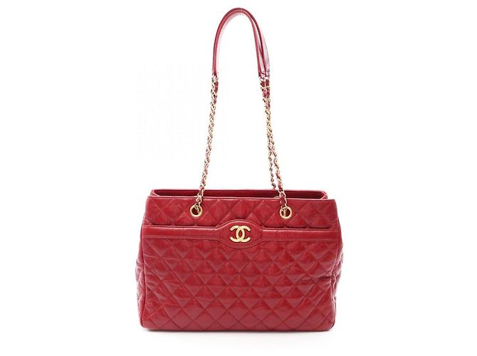 Sac cabas Chanel Matelassé Rouge