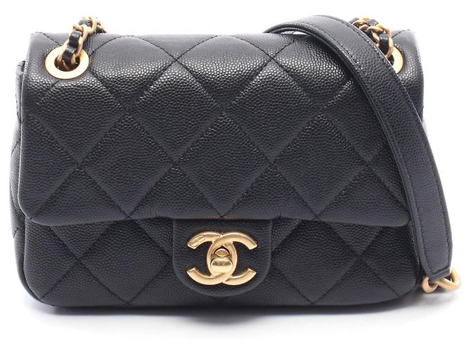 Timeless Borsa Chanel Matelassé Mini Flap Nero