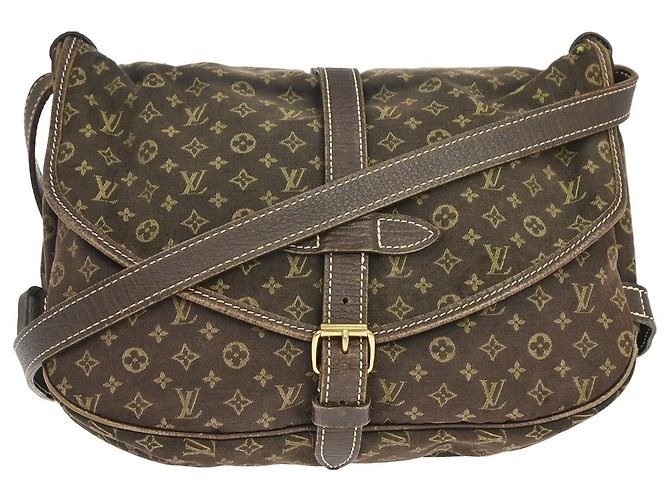 Louis Vuitton Saumur Mini Lin 30 Marrom