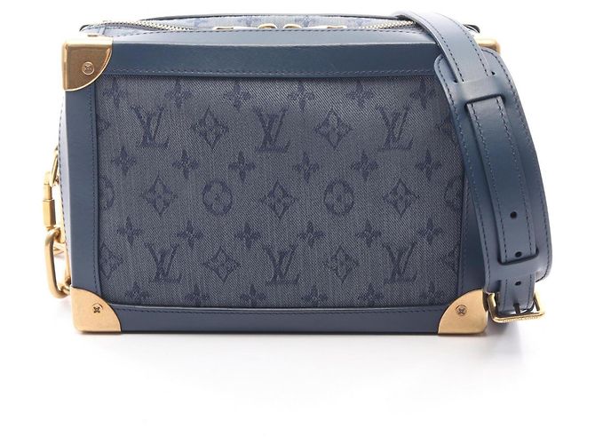Bolsa de ombro Soft Trunk Louis Vuitton Azul Azul marinho