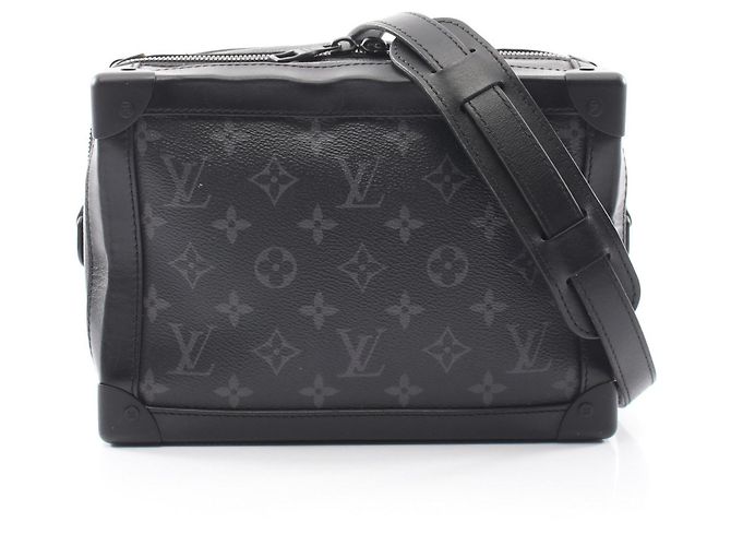 Borsa a tracolla Soft Trunk Louis Vuitton Nero Monogramma
