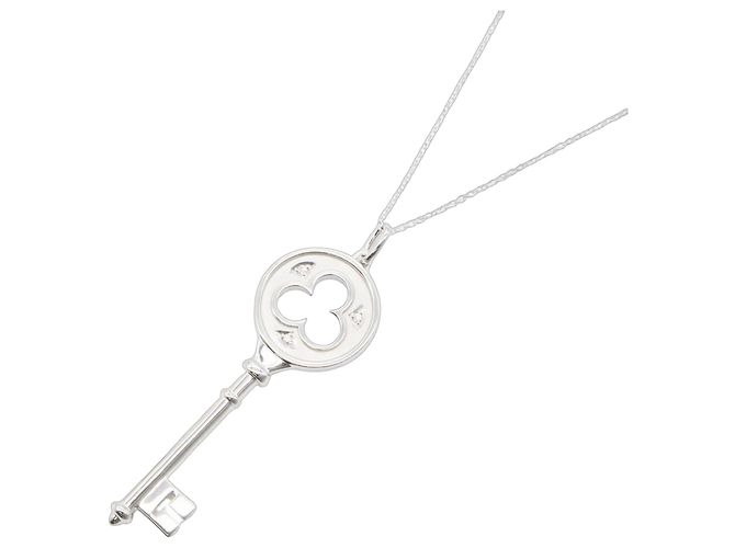 Colar com pingente Clover Key de diamante Tiffany & Co.