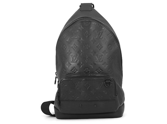 Borsa a tracolla Louis Vuitton Monogram Shadow Racer Nero Monogramma