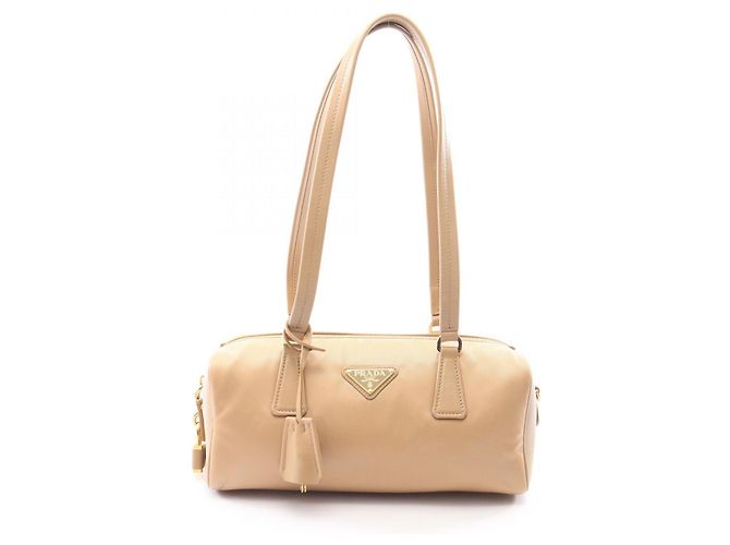 Prada Re-Nylon Medium Top Handle Bag Beige
