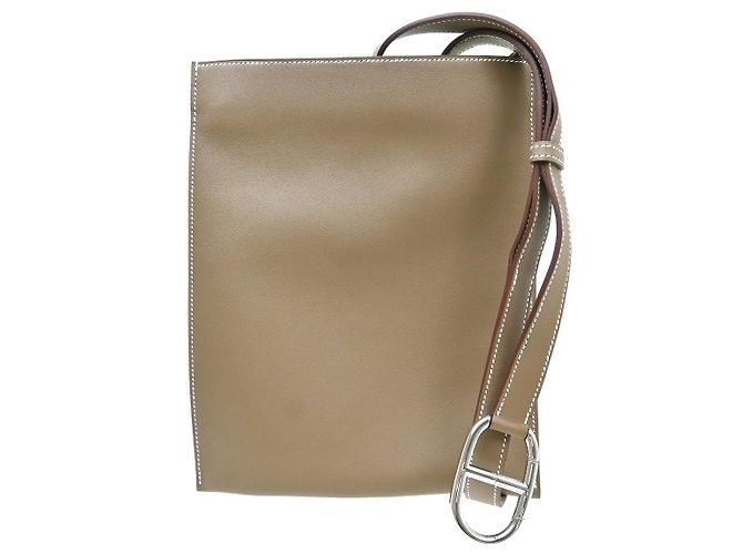 Hermès Hermes Pochenplus Sling Couro Marrom