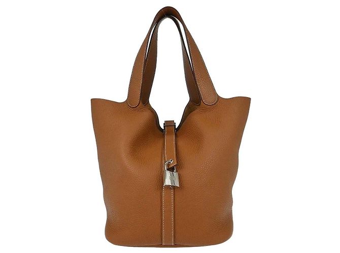 Hermès Hermes Picotin Lock Clemence GM Doré
