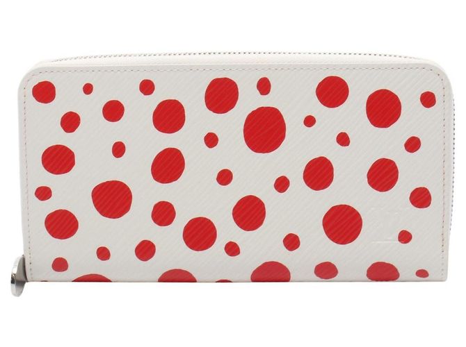 Louis Vuitton LV x YK Zippy Wallet White Red