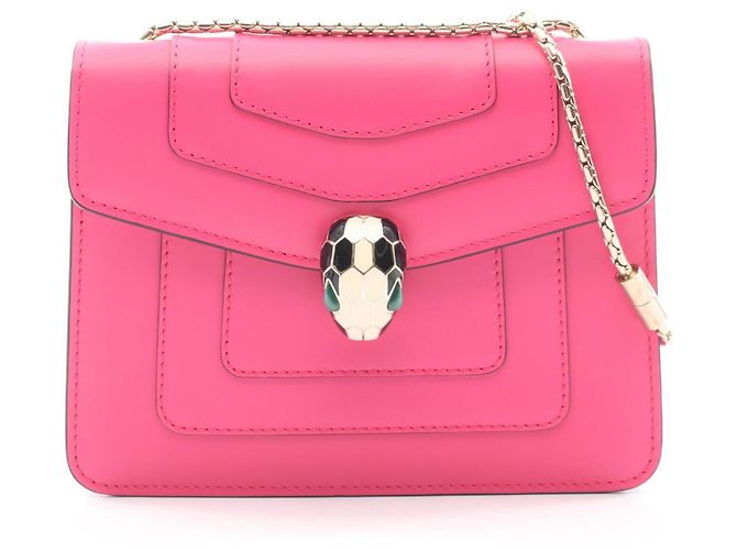 Bulgari Bolsa de Ombro Bvlgari Serpenti Forever Rosa