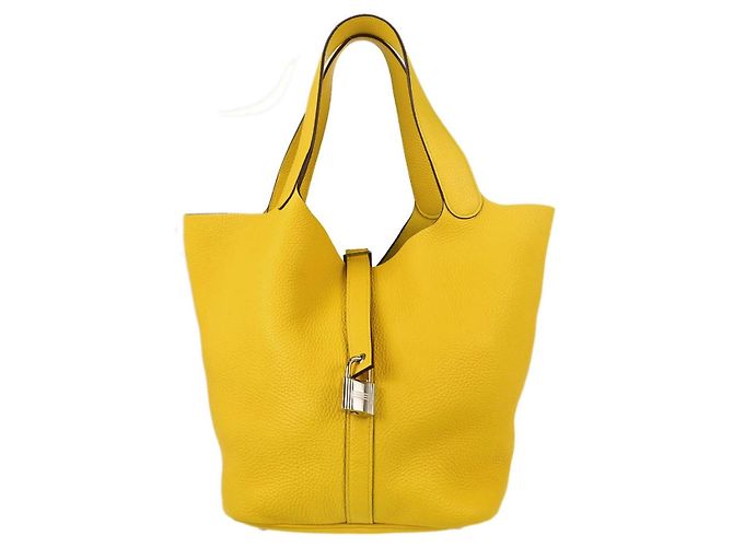 Hermès Hermes Picotin Lock Clemence GM Yellow