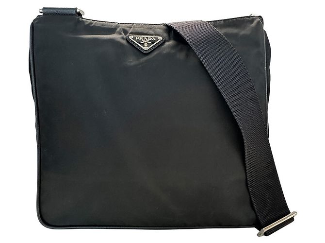 Prada Nylon Shoulder Bag Black