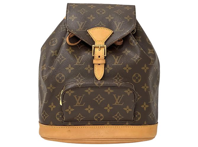 Louis Vuitton Monogram Montsouris MM Backpack Brown