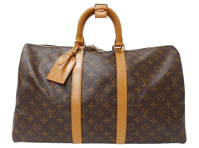 Bolso Boston Monogram Louis Vuitton Castaño Monograma