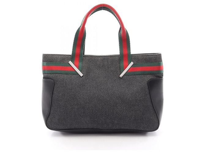Borsa Gucci Sherry Line Nero Rosso Verde