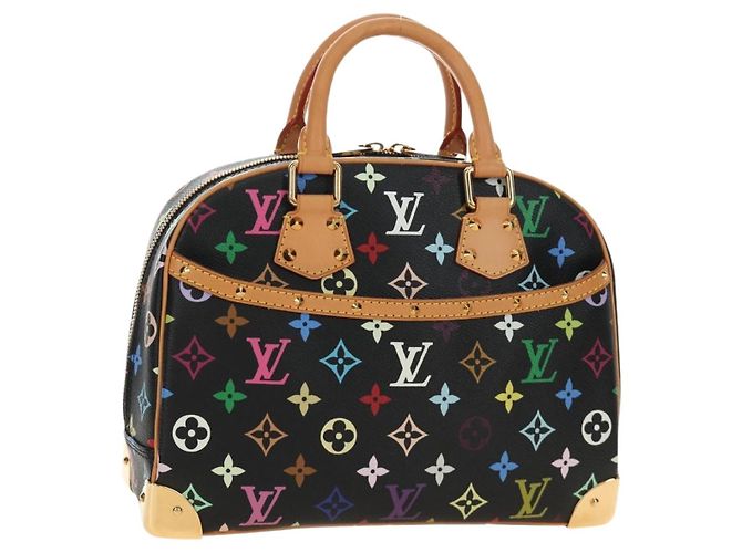 LOUIS VUITTON Borsa Monogram Multicolor Black LV Auth mr2560SAM Nero