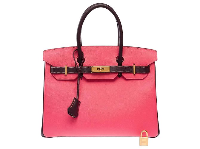 Hermès HERMES Birkin 30 Pink Leather Bag - 103678