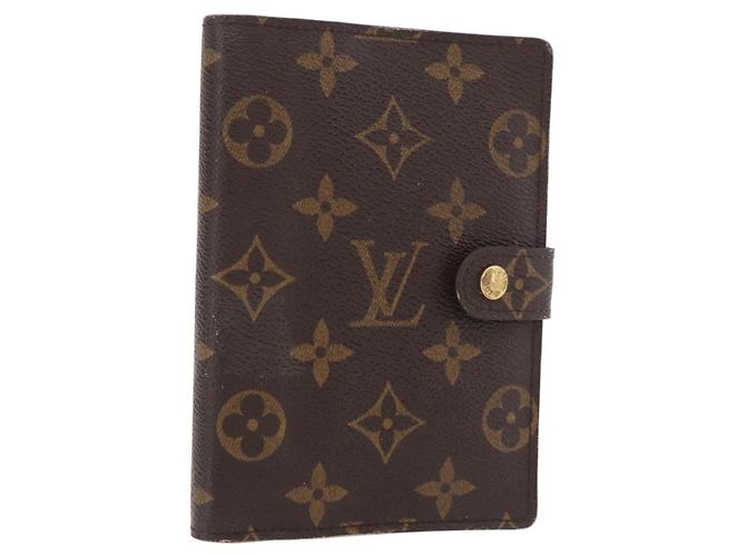 LOUIS VUITTON Monogram Agenda PM Day Planner Cover R20005 LV Auth bs35705