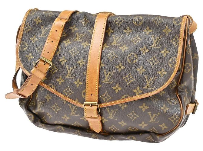 Louis Vuitton Saumur Monogram Canvas 35 Marrone