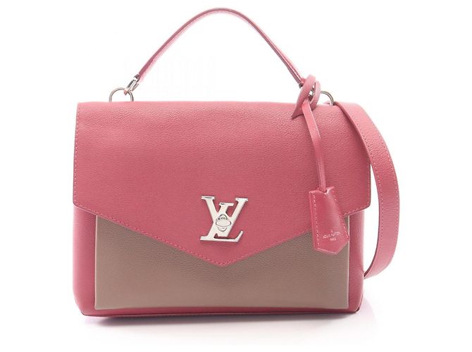 Bolsa 2-Way Louis Vuitton MyLockme Marrom Rosa