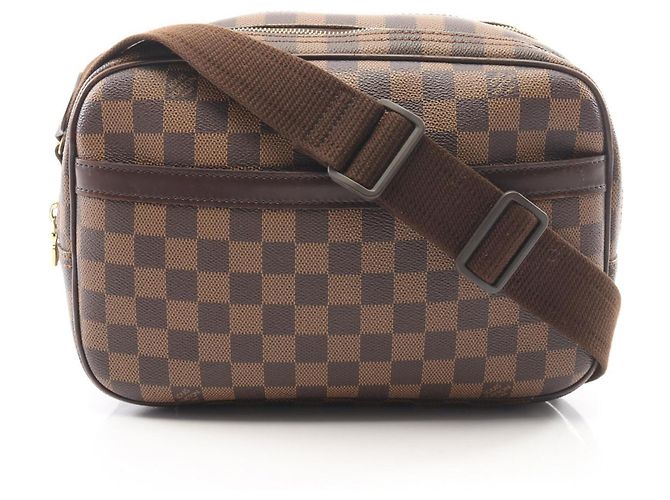Borsa a Spalla Louis Vuitton Reporter PM Marrone Damier ebene