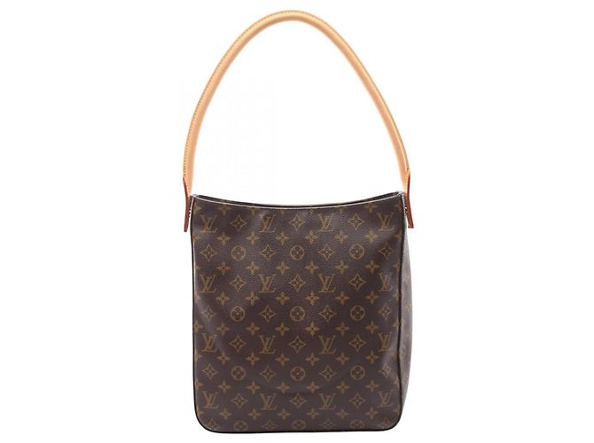 Bolsa de Ombro Louis Vuitton Looping GM Monogram Marrom