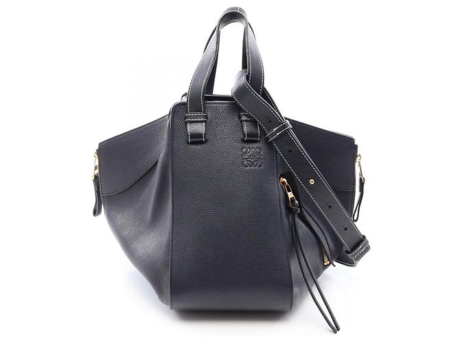 Sac à main 2-en-1 Hammock Small Loewe Noir Bleu Marine